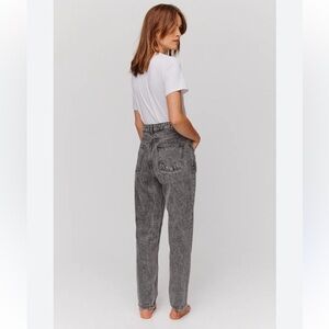 BDG Gray Black Highrise Mom Jeans Size 26 Cotton